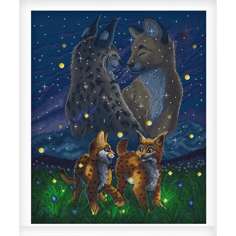 

ZZ9025 DIY Homefun Cross Stitch Kit Packages Counted Cross-Stitching Kits New Pattern NOT PRINTED Cross stich Painting Set