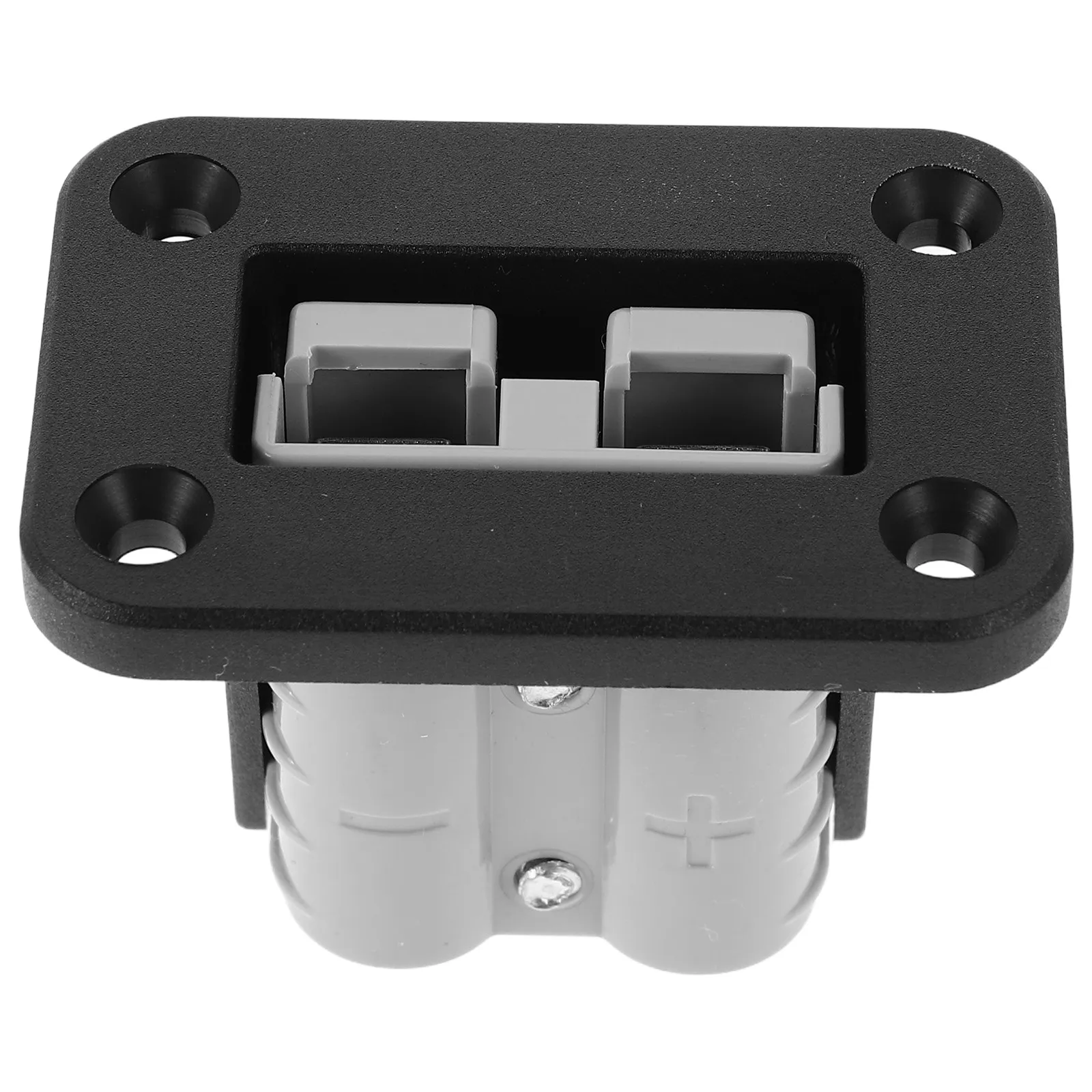 Plug Mounting Panel for Battery Quick Connect Disconnect Connector Cover Fixed Bracket Flush Mount Recessed Plate Automotive