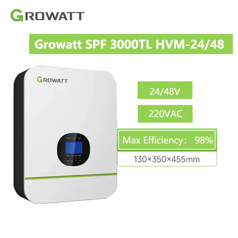 

Growatt 3000W Falowniki Słoneczne 50/60Hz DC AC Wifi Energia Solar Inverter estoque no Brasil