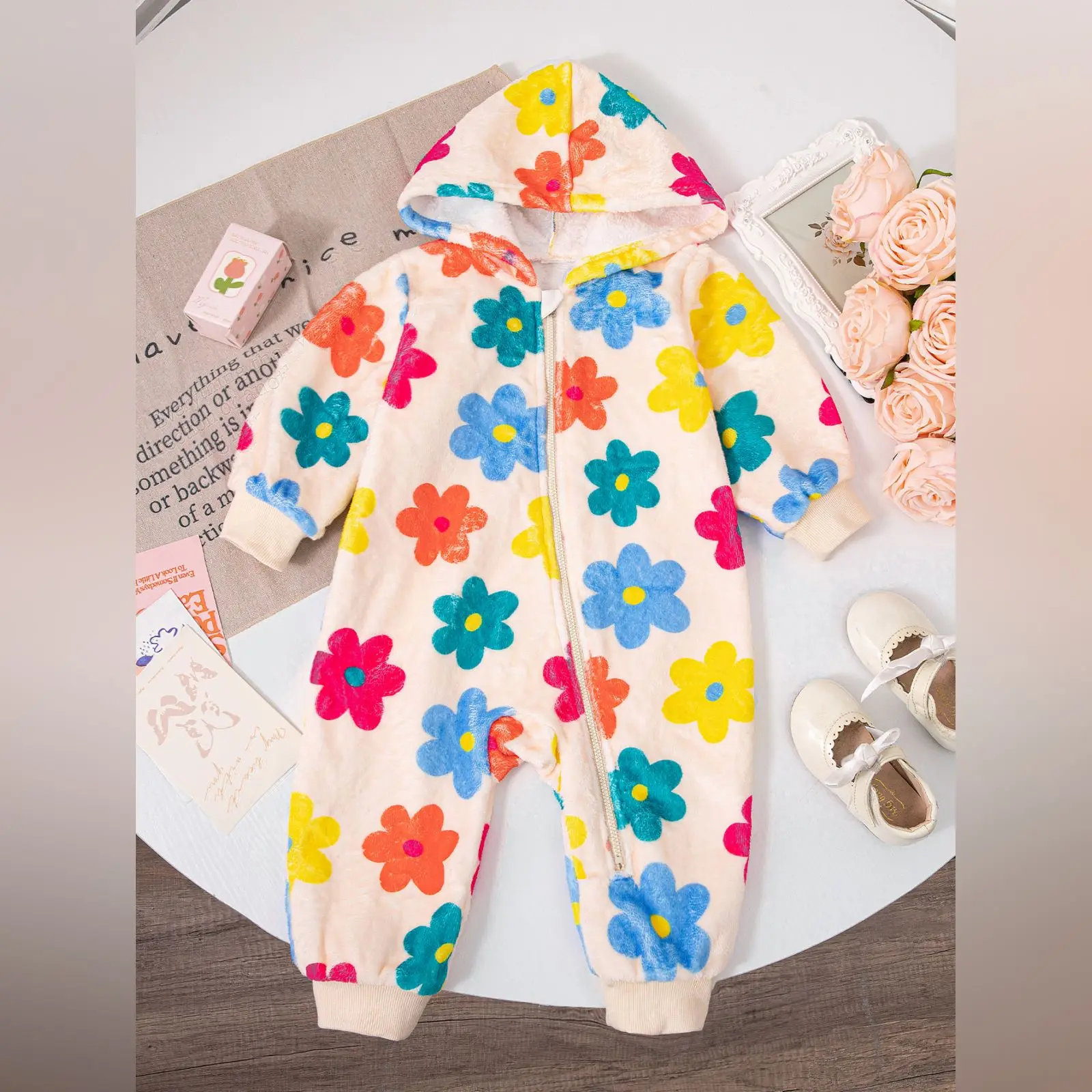 

Casual Comfort Soft Solid Color Simple Long Sleeve Romper Newborn Toddler Hoodies Bodysuit Costume Слипы Для Новорожденных