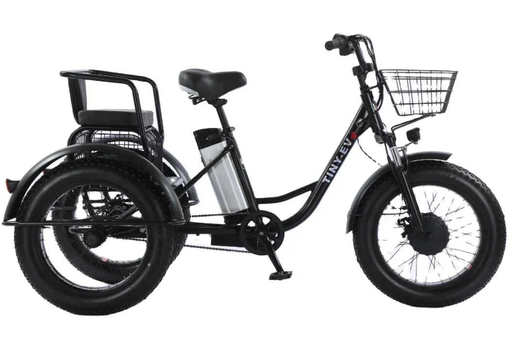 Three wheeled motorcycles electric tricycles 1000W adult electric freight transportation leisure bicycles tricycles