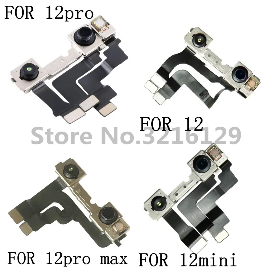 Original Top Camera Proximity Sensor For iPhone X XR Xs 11 12 13 Pro Max mini Front Camera Flex Cable Moulds No Face ID Parts