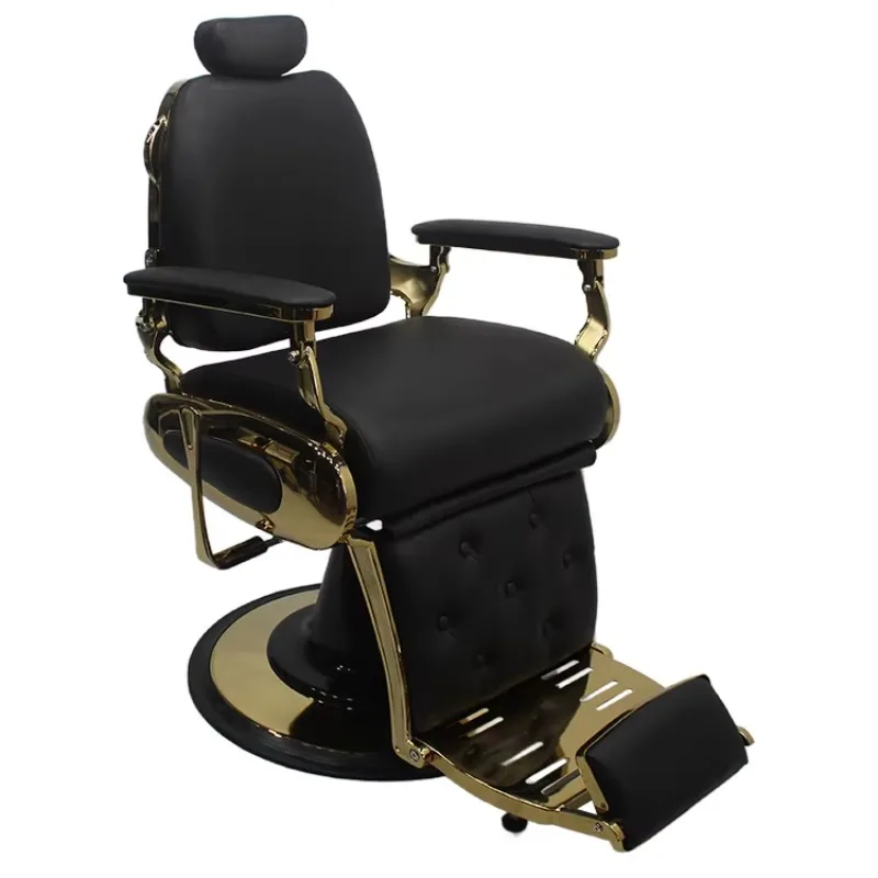 Luxury Style Hair Salon Furniture Stable Reclining Hair Cutting Chair Barber Chairs for Men