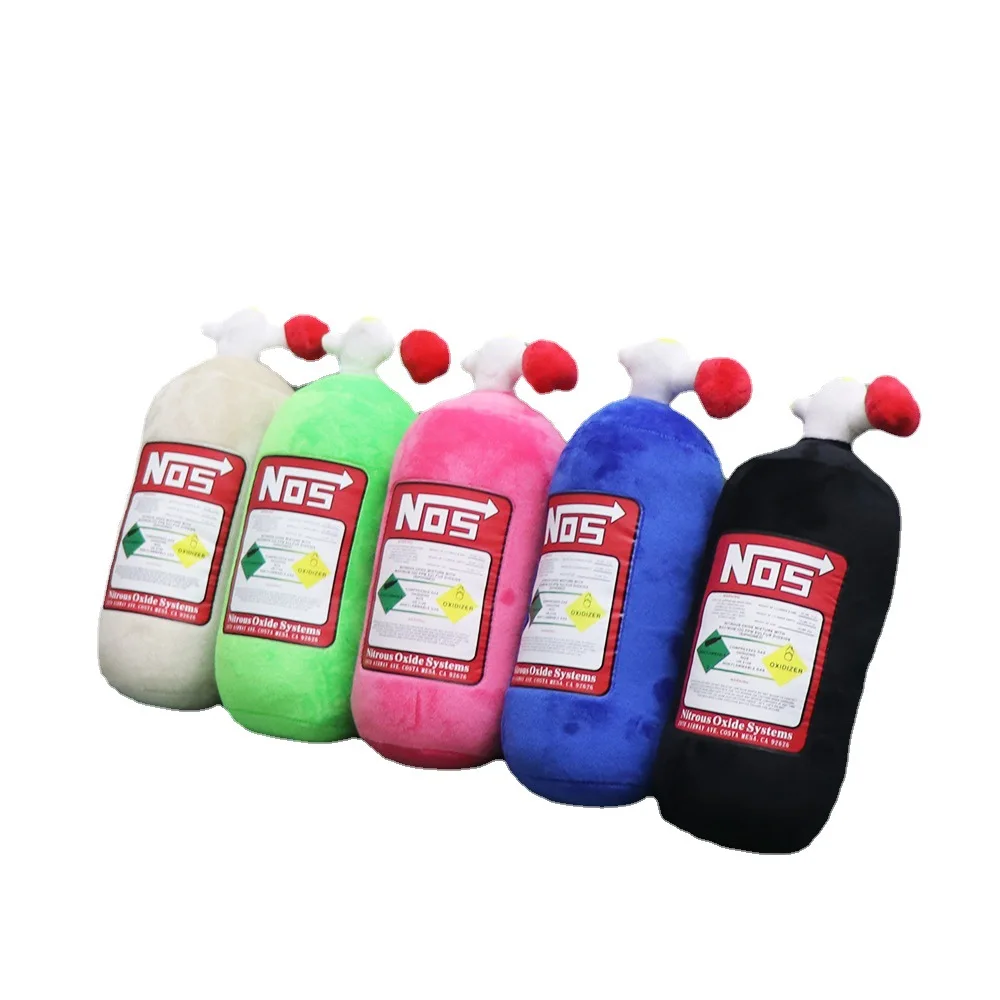 NOS Headrest Throw Pillow Nitrogen Bottle Pillow Car Personalized Pillow