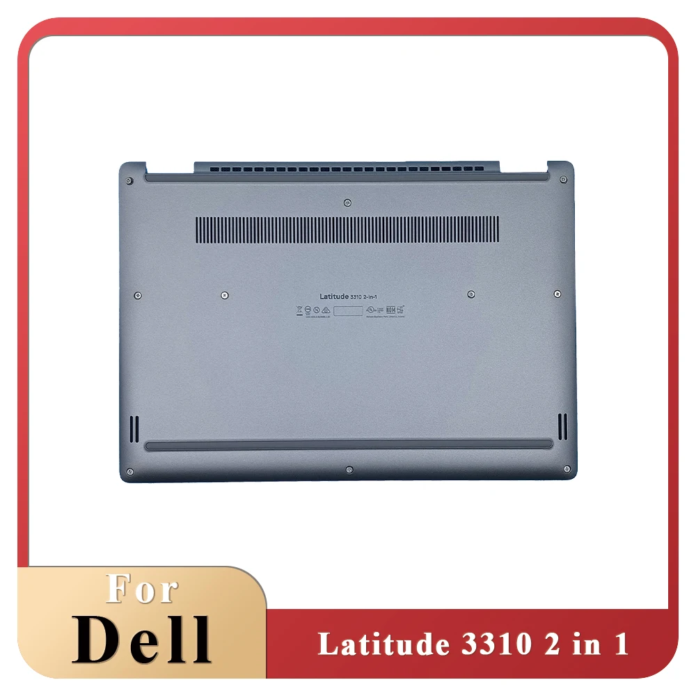 

New For Dell Latitude 3310 2 in 1 Laptop Replacement Bottom Cover Lower Case Gray 0V6GPD