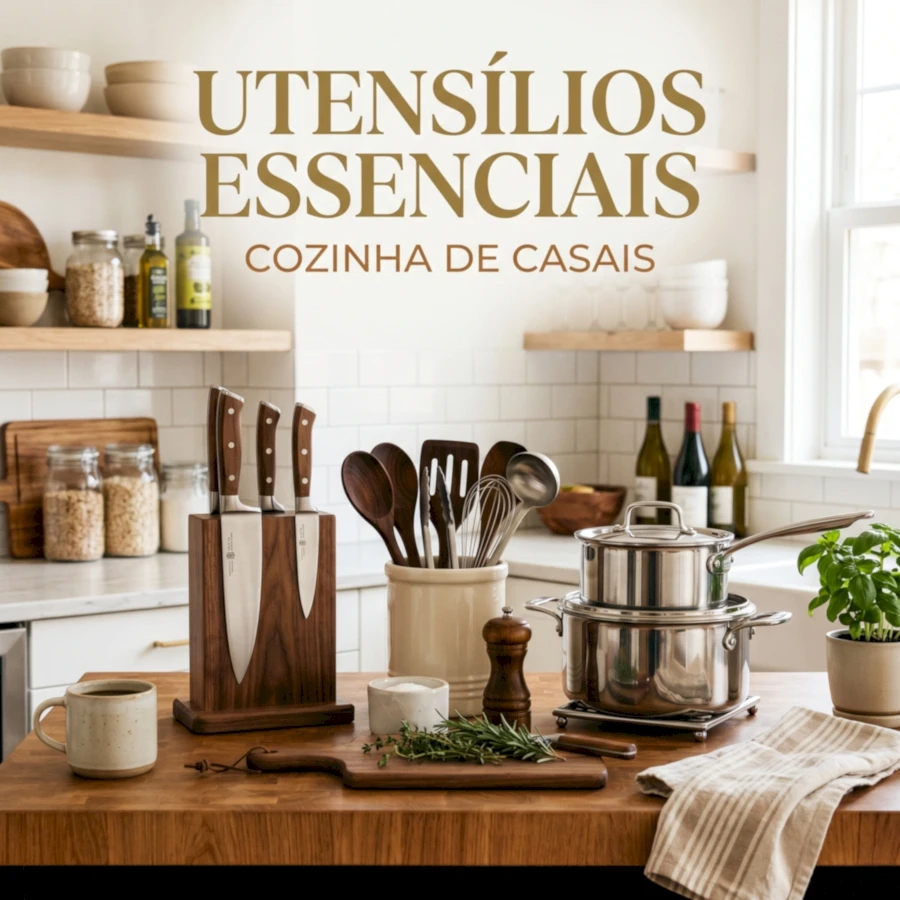 Lista de utensílios de cozinha essenciais para recém-casados