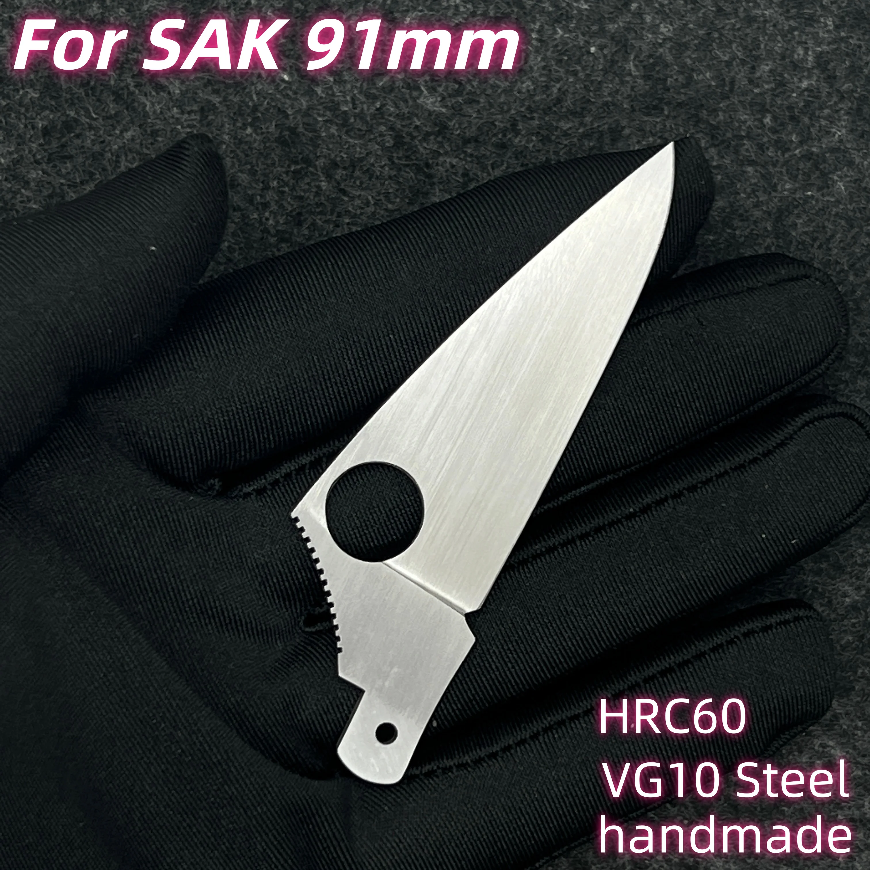 VG10 Steel Replacement Large Blade with Handmade For 91mm Victorinox Swiss Army Knife SAK Folding Knife DIY Accessories