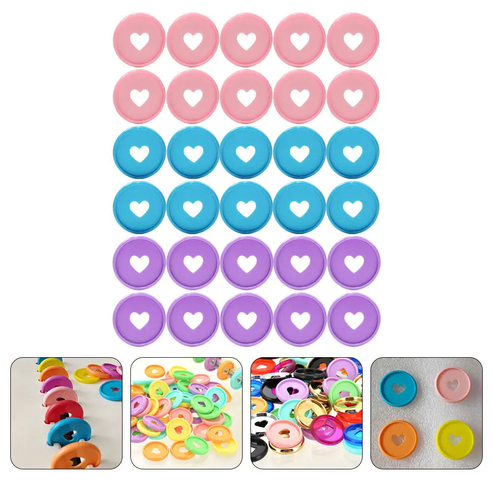 30 disques d'extension en plastique pour reliure à anneaux, pour carnets, agendas et organisation de documents DIY