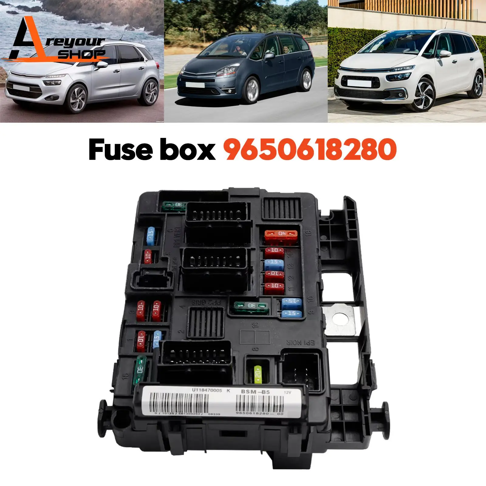 

Fuse Box Module BSM 9650618280 for Citroen Xsara I II Peugeot 206 307