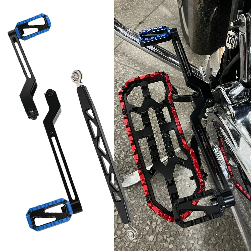 

Motorcycle MX Style Shifter Shift Peg Anti-Skid Pedals&Shift Lever Arm&Shift Linkage for 86-'17 FL Softail &'88-later Touring