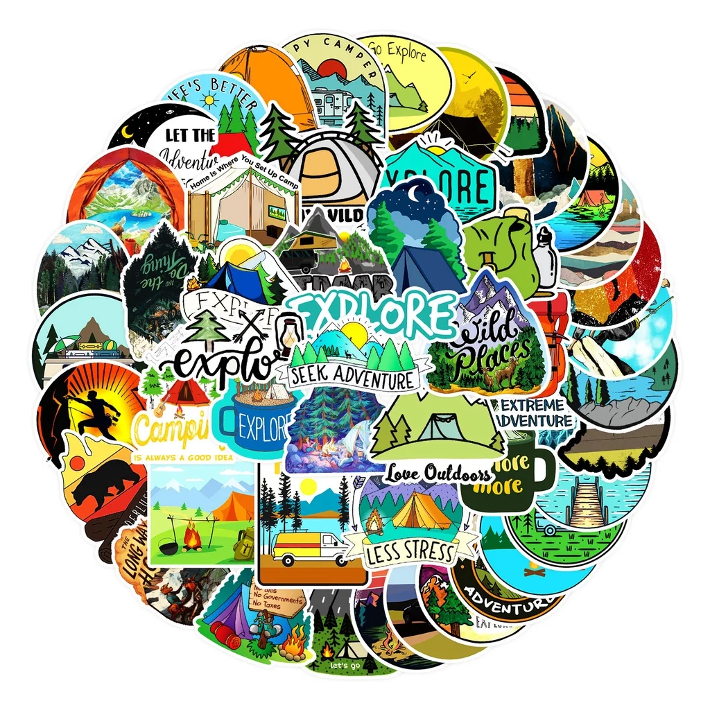 Outdoor Adventure Store - 50PCS Outdoor Adventure Camping Decorative Waterproof