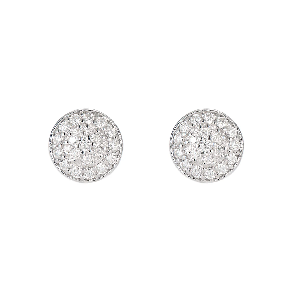 

Round Moissanite Earrings S925 Silver Stud Earring for Women with Gra Certificate Fashion Jewelry