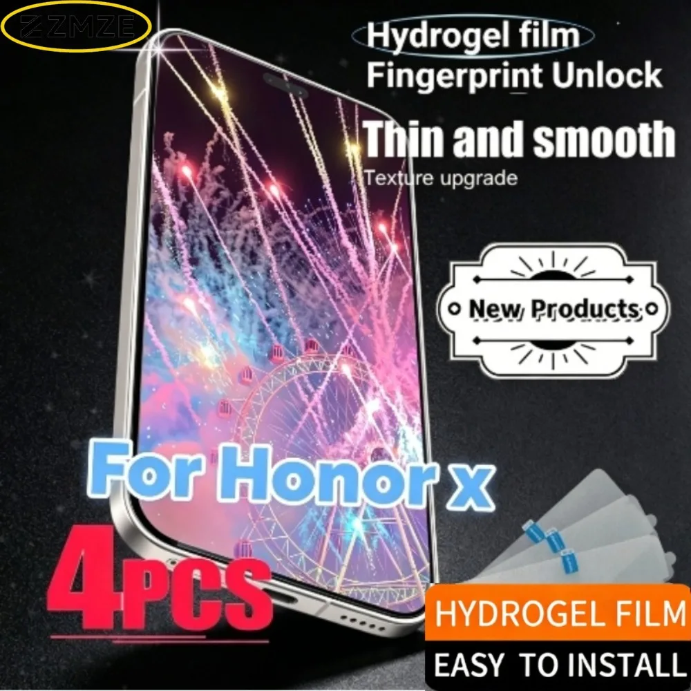 

4 Pcs HD Hydrogel Soft Film For Honor 100 200 Pro Anti-Scratch Screen Protector For Honor 400 Pro 300 Pro 300 Ultra Series Films