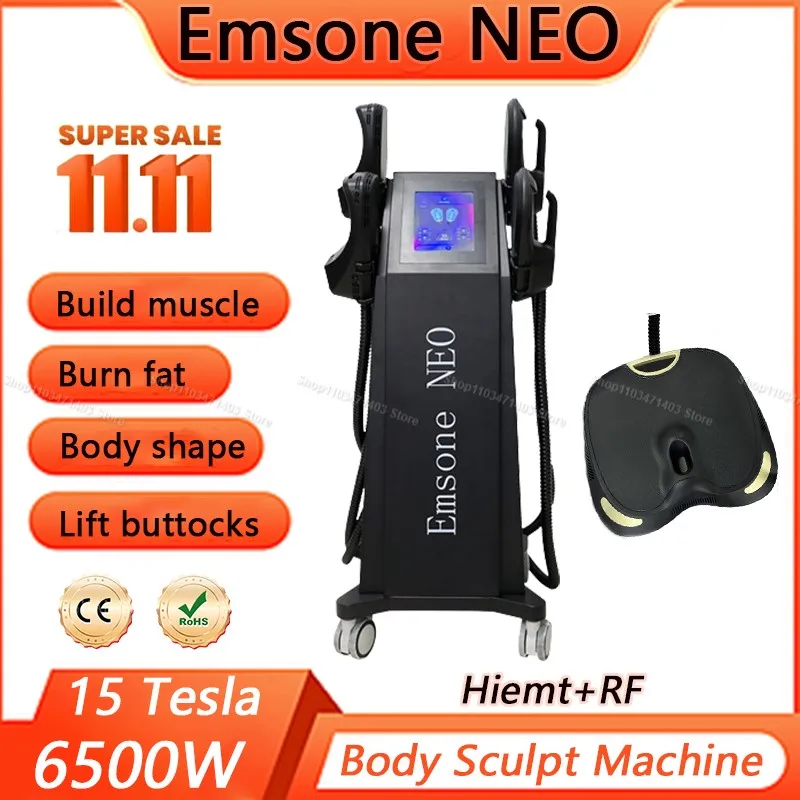 

6500W 200HZ Emsone NEO RF Machine EMS Body Sculpting Machine Professional Slimming Shaping Non-invasive ABS Muscle Stimulator