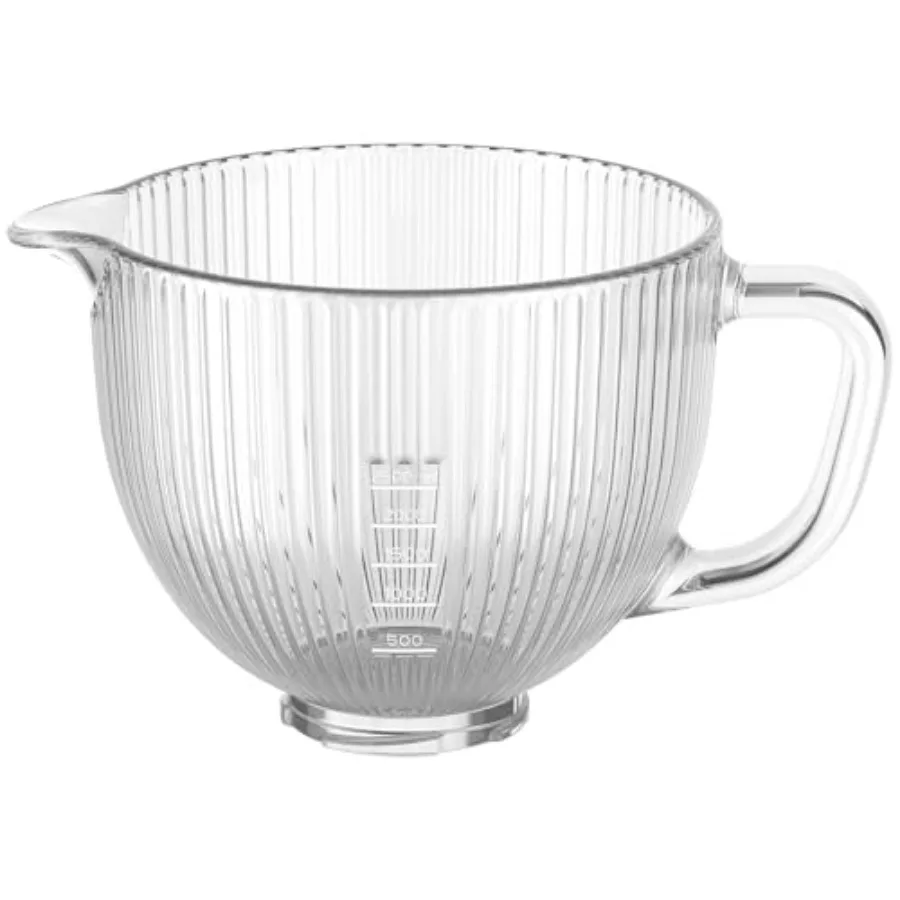 

Стеклянная чаша InnoMoon для миксеров KitchenAid, 5 кварт, замена чаше для миксера KitchenAid 4.5-5 кварт с поворотной головкой
