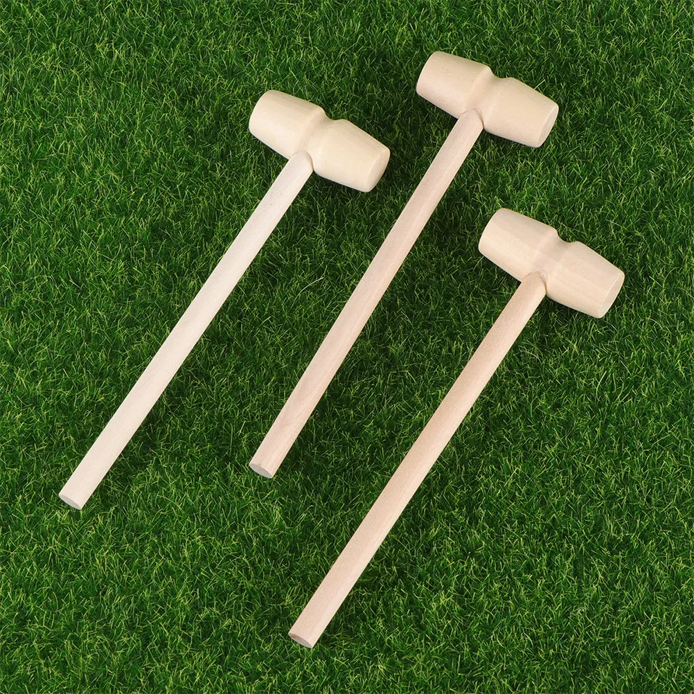 

15Pcs Small Wooden Hammers Kids Mallet Educational Pounding Tool for Hand Eye Coordination Mini Wood Mallets for Cracking