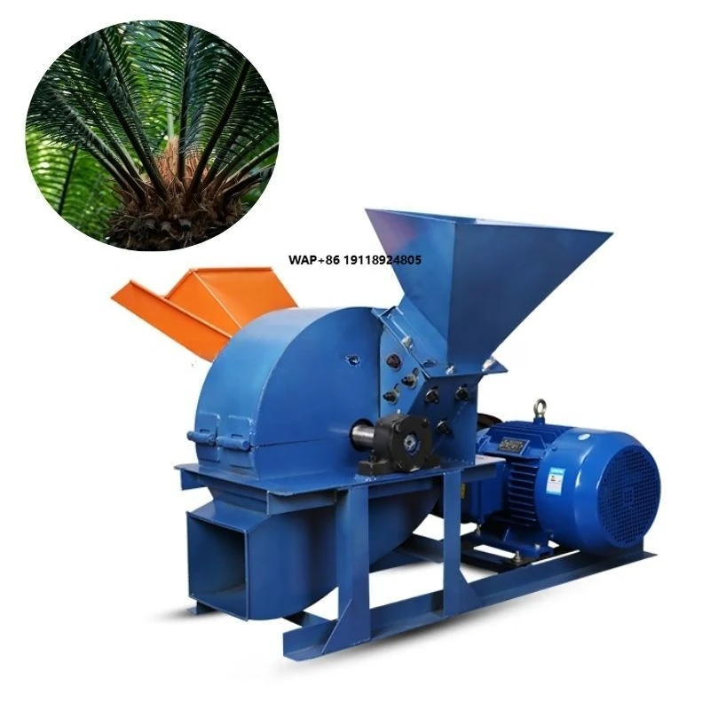 Forestry Machinery Wood Grinder Efficient Palm Leaf Crushing Machine