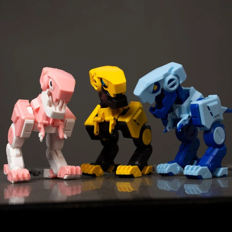 

3pcs Box Dinosaurs Deformation Robot Plastic Model Ornaments Toys Children's Toys for Boys Xmas GiftsBirthday Guests Gifts