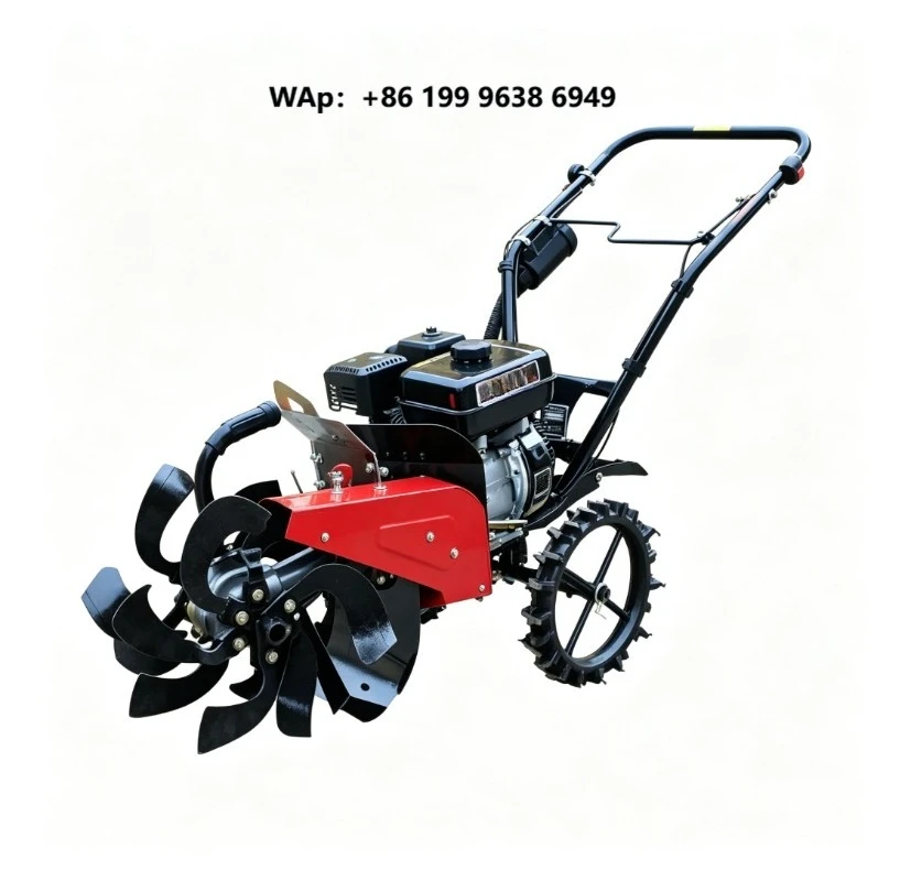 Powered Hand Push Ditching Tiller Multifunctional Farm Soil Cultivation Weeding Ridging Machine for Fruit Planting