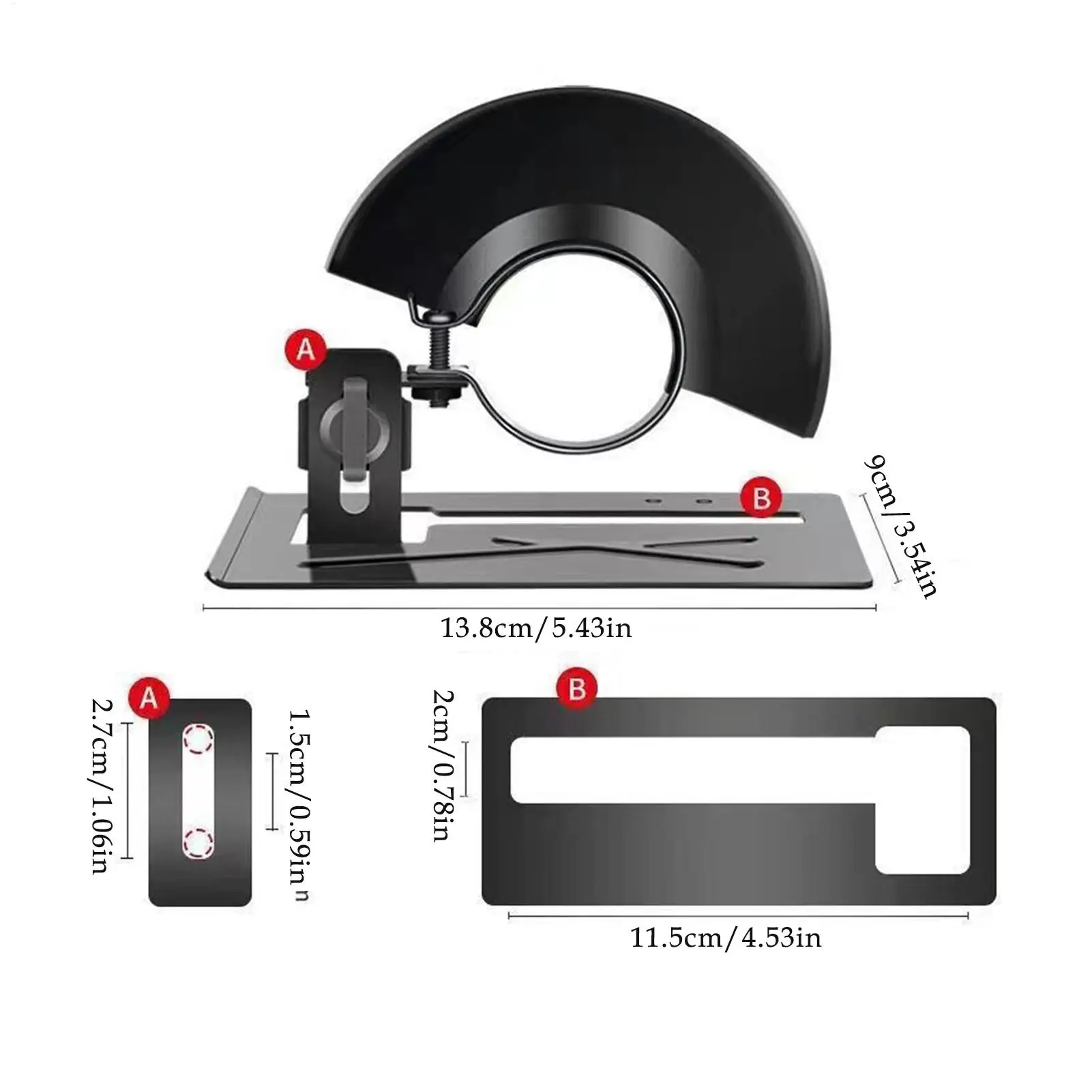 Angle Grinder Cutting Bracket Protective Shield Cover Adjustable Angle Grinder Attachments For Enthusiasts Professionals