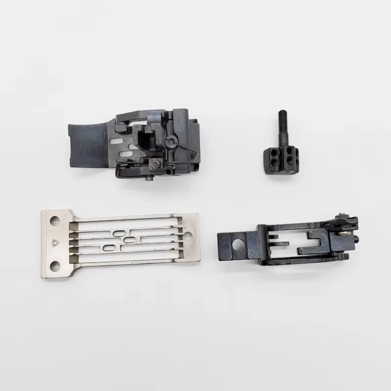 B928 1/4 Industrial Sewing Machine Needle Plate Feed Dog Presser Foot Set For Brother  DA-9280 3-Needle  Sewing Machine Parts view 2