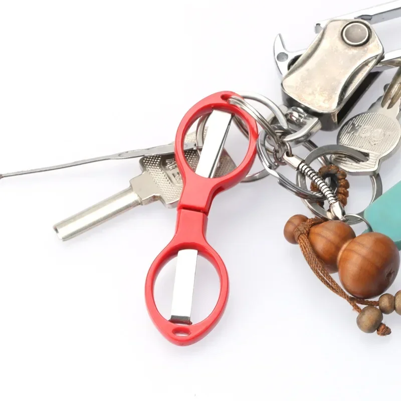 50~100Pcs Folding Scissors Plastic Handle Stainless Steel Student Classroom Learning Tools Mini School Supplies Micro Scissor