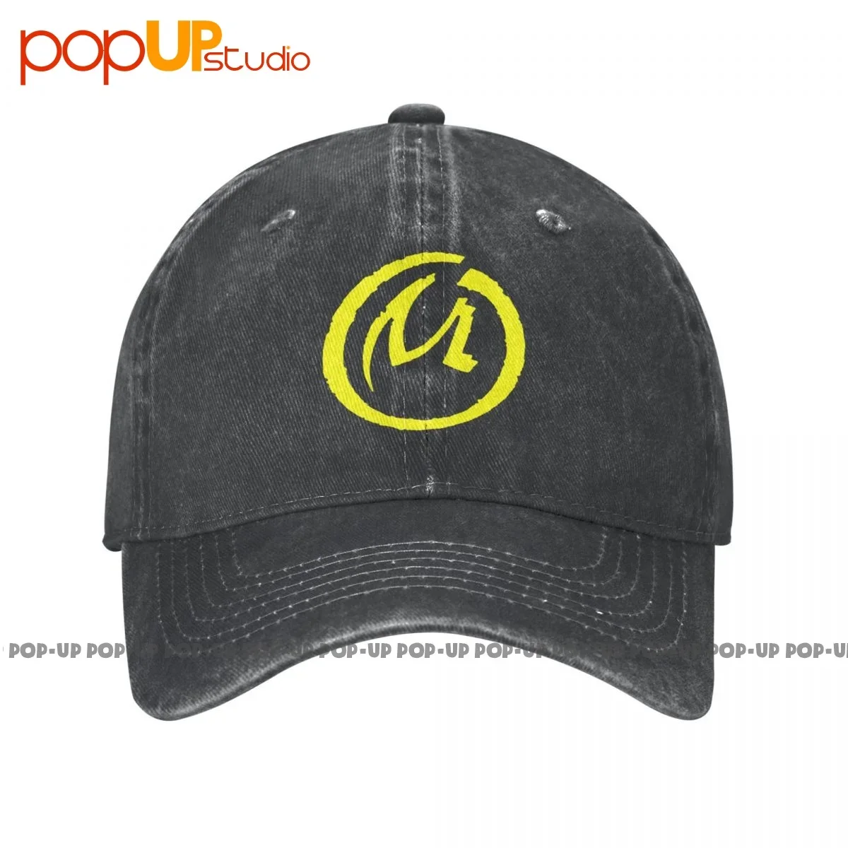 Blake And Mortimer The Yellow Mark Logo Washed Denim Baseball Cap Trucker Hats Trend Headwear