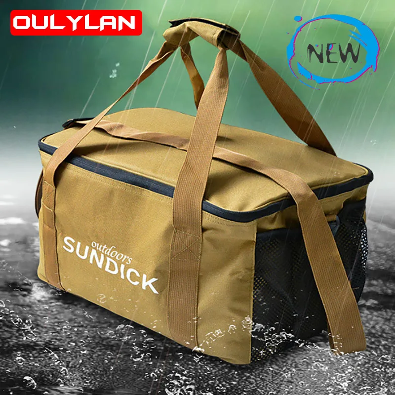 

Новый Уличный ящик для хранения для кемпинга, вместительная сумка для инструментов, сумка для хранения пикника, дорожный водонепроницаемый Органайзер из ткани Оксфорд