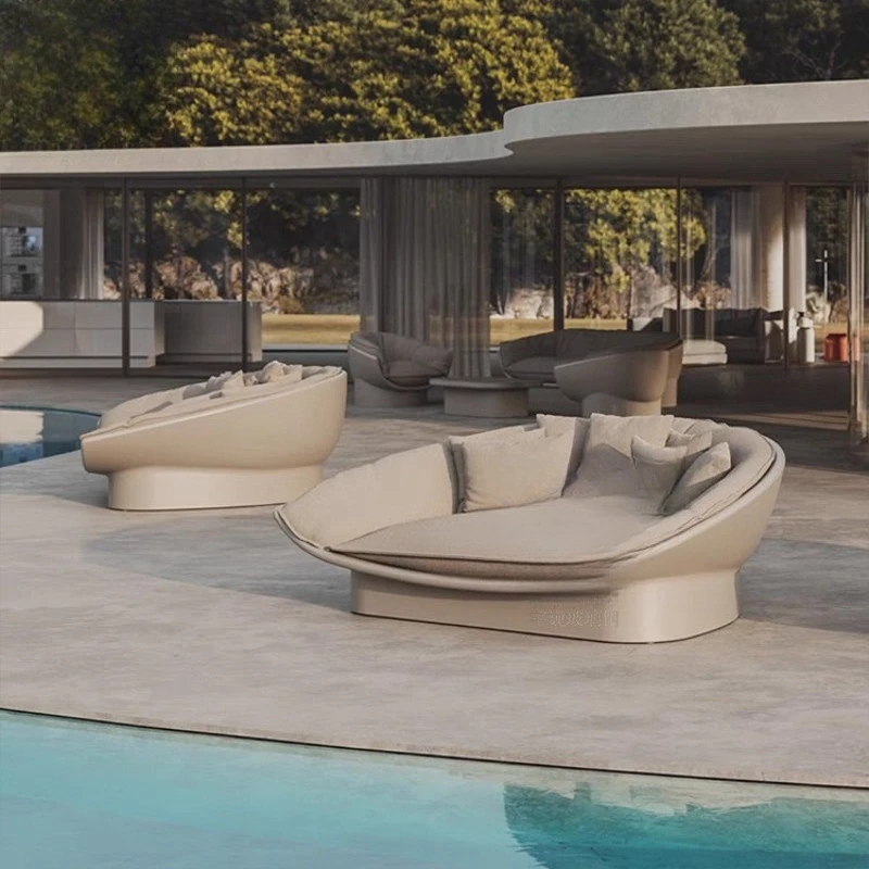 

FRP outdoor special-shaped coffee table stool creative public rest area Nordic art sofa furniture