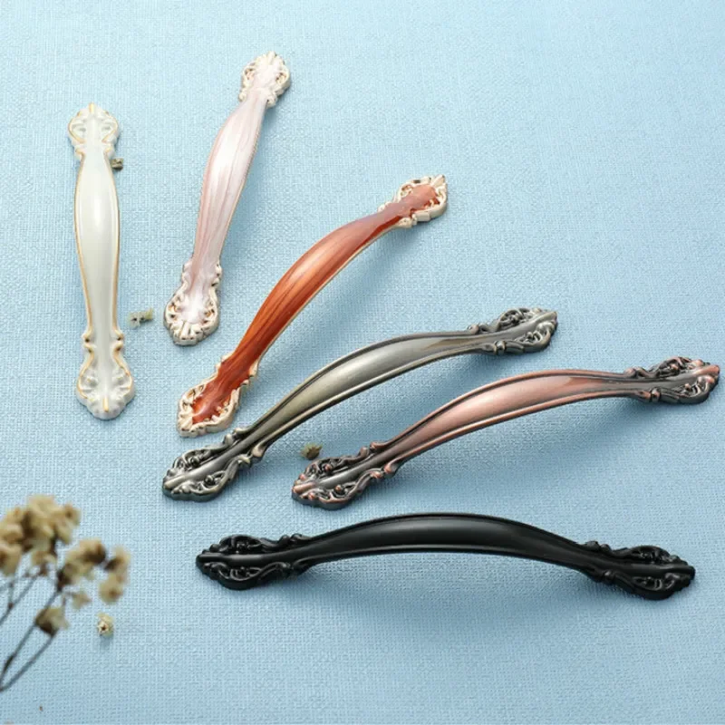 handles furniture modern door knob for kitchen cabinet knob 192/128 /96/64MM pull handle drawer Wholesale furniture hardware