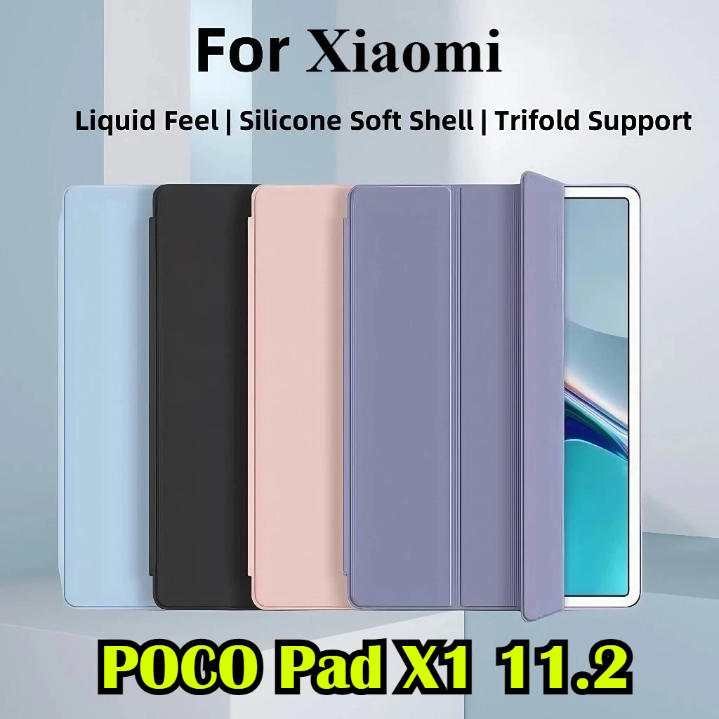 

Чехол-книжка из искусственной кожи для планшетов POCO Pad X1 M1, Xiaomi Pad 7 8 Pro, Redmi K Pad 2 Pro, 12.1, 11.2, 8.8, 11 дюймов (модель 2026 года)