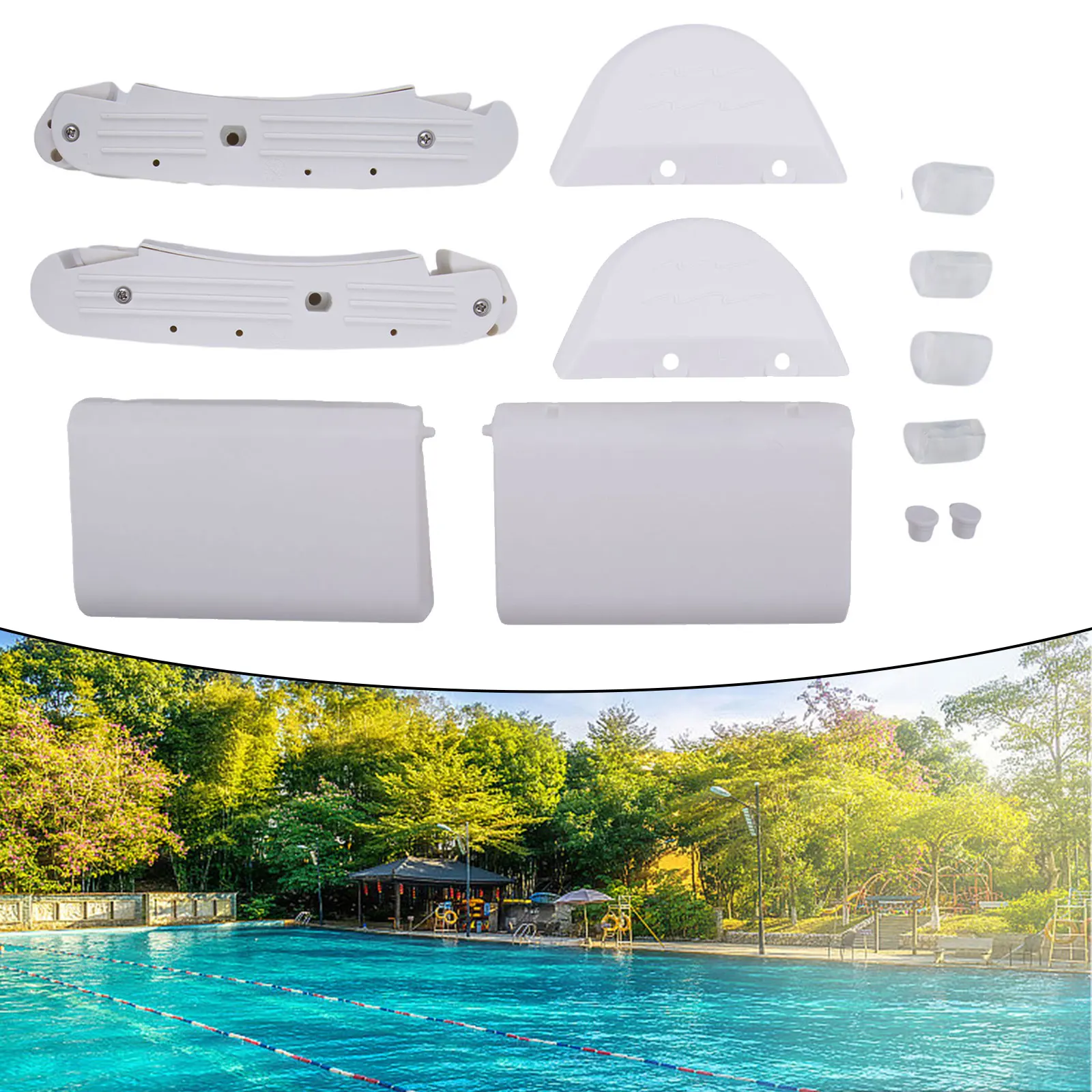 Get Your Pool in Shape with AXV417WHP Pool Cleaner Kit High Flaps for pods and Pod Shoes for Hayward for navigator and More