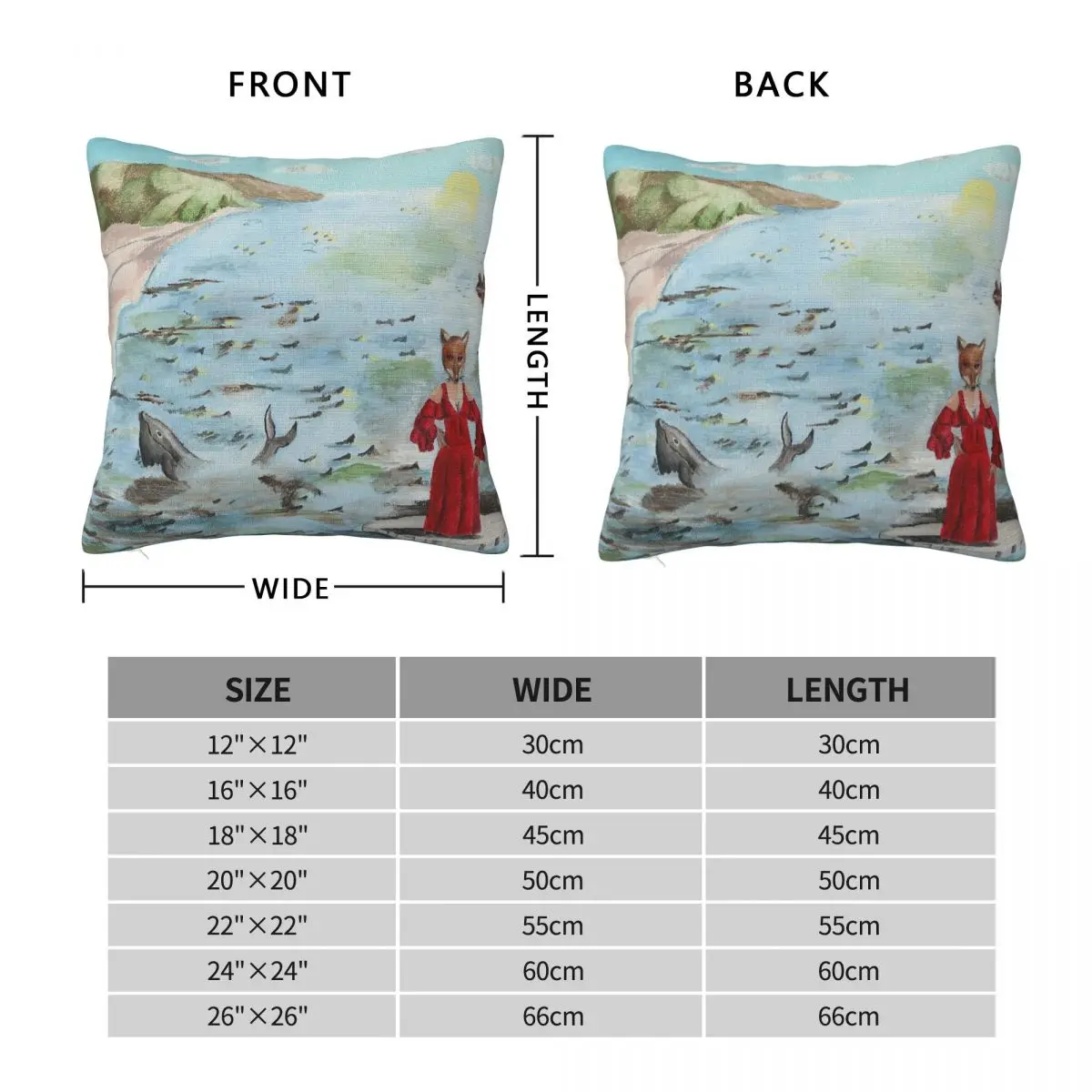 Genesis Foxtrot Pillowcase Polyester Linen Velvet Printed Zip Decorative Throw Pillow Case Home Cushion Case 18