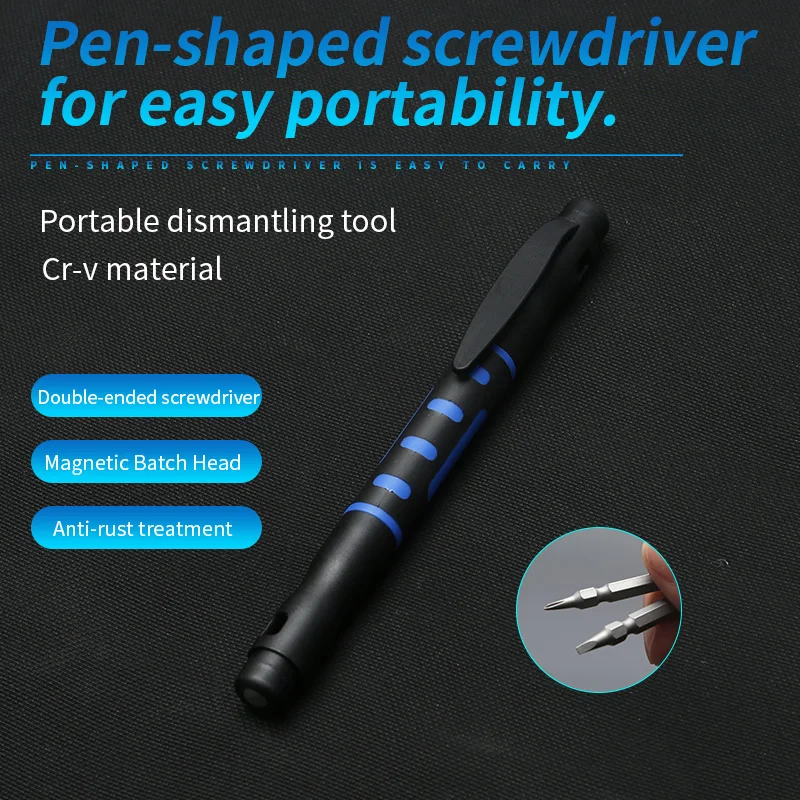 4 in 1 Precision Screwdriver Set Portable Pen Manual Hand Tool Kits Wireless Cordless Magnetic Small Bit for Xiaomi Mobile Phone