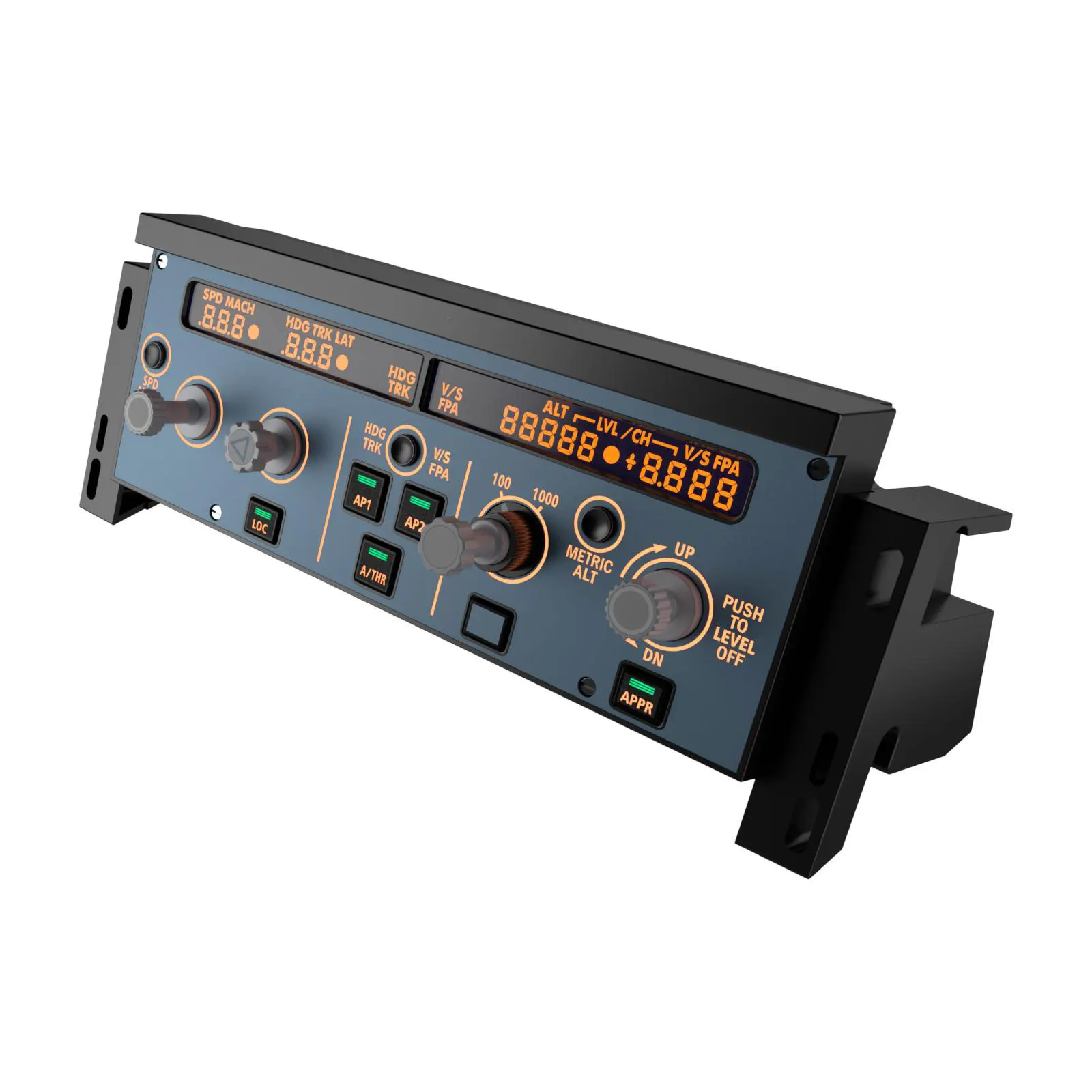 Wingflex A320 FCU Flight Control Unit Panel X-Plane MSFS2020 Game Simulator Dual Driving Mode Support for SIMAPP Plug and Play