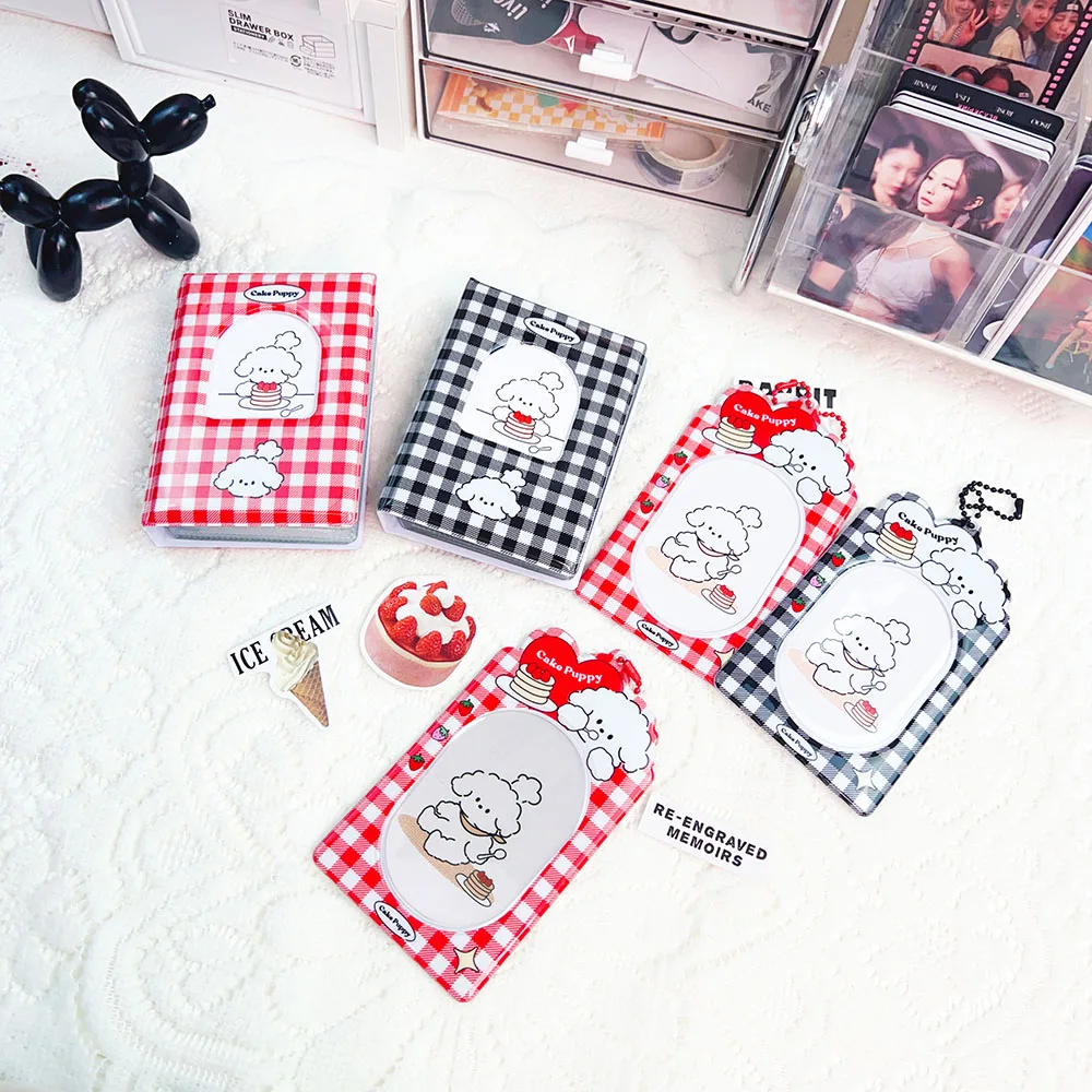 3 inch PVC Photocard Holder Cartoon Cute Puppy Student ID Bus Card Case INS Idol Small Card Protector Photo Sleeves Card Holder