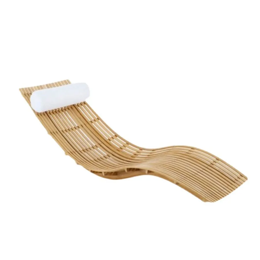 

Swimming Pool Nap Leisure Lounging Balcony Waterproof Sunscreen Teak Lounger Furniture