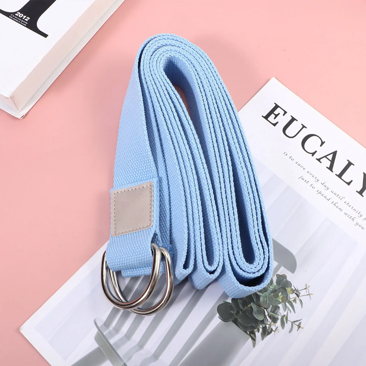 

1pc 3.2M Long Yoga Stretching Lightweight Portable Fitness Resistance Strap For Home Outdoor Exercise Stretch Yoga Exercise