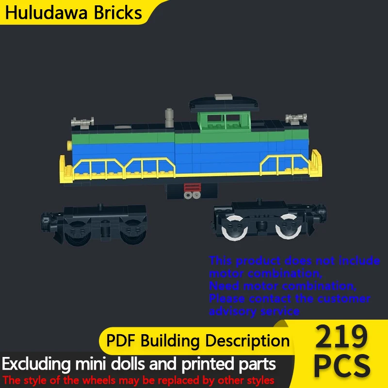 

City Car Model MOC Building Bricks High-Speed Passenger Train Modular Technology Children Holiday Gifts Assemble Toys Suit