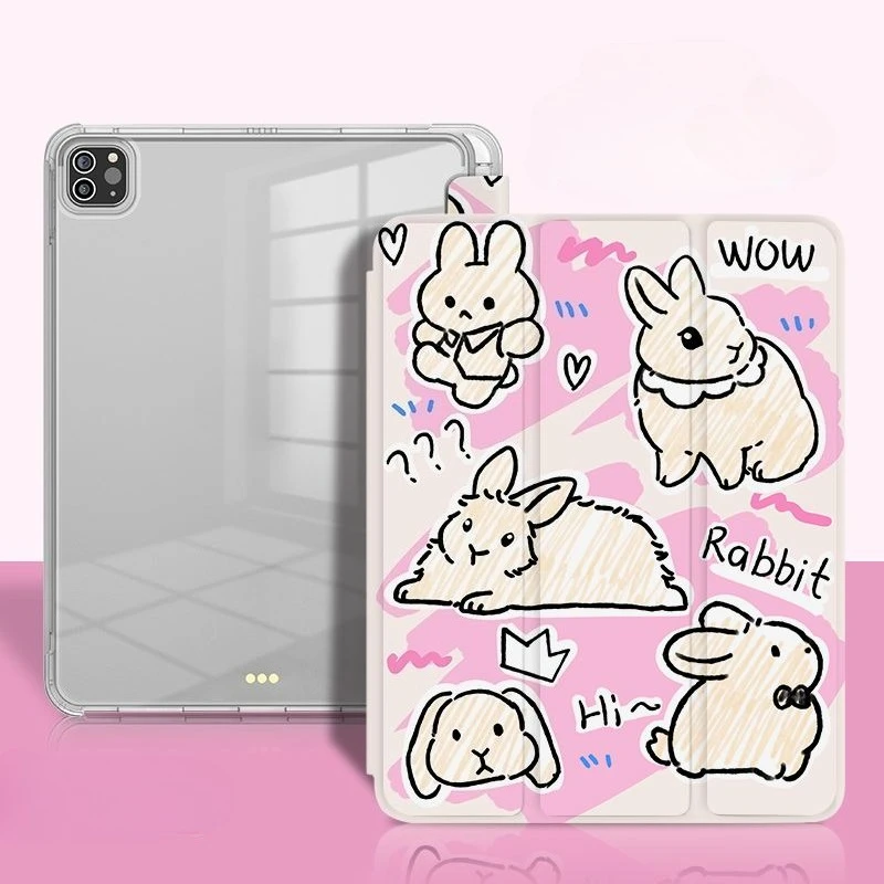 Graffiti Cat Smart Cover Case for Xiaomi Pad 5/5Pro 6/6Pro 11 Inch Xiaomi Pad 7/7Pro 8/8Pro 11.2 Inch Redmi Pad SE 11 Inch