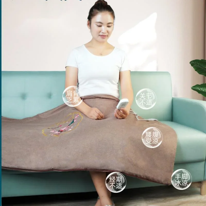 

Mugwort Heating Blanket Full-body Moxibustion Mat Removable Cloth Sleeve Compress Therapy Wellness Heat Mat Therapeutic Warm Pad