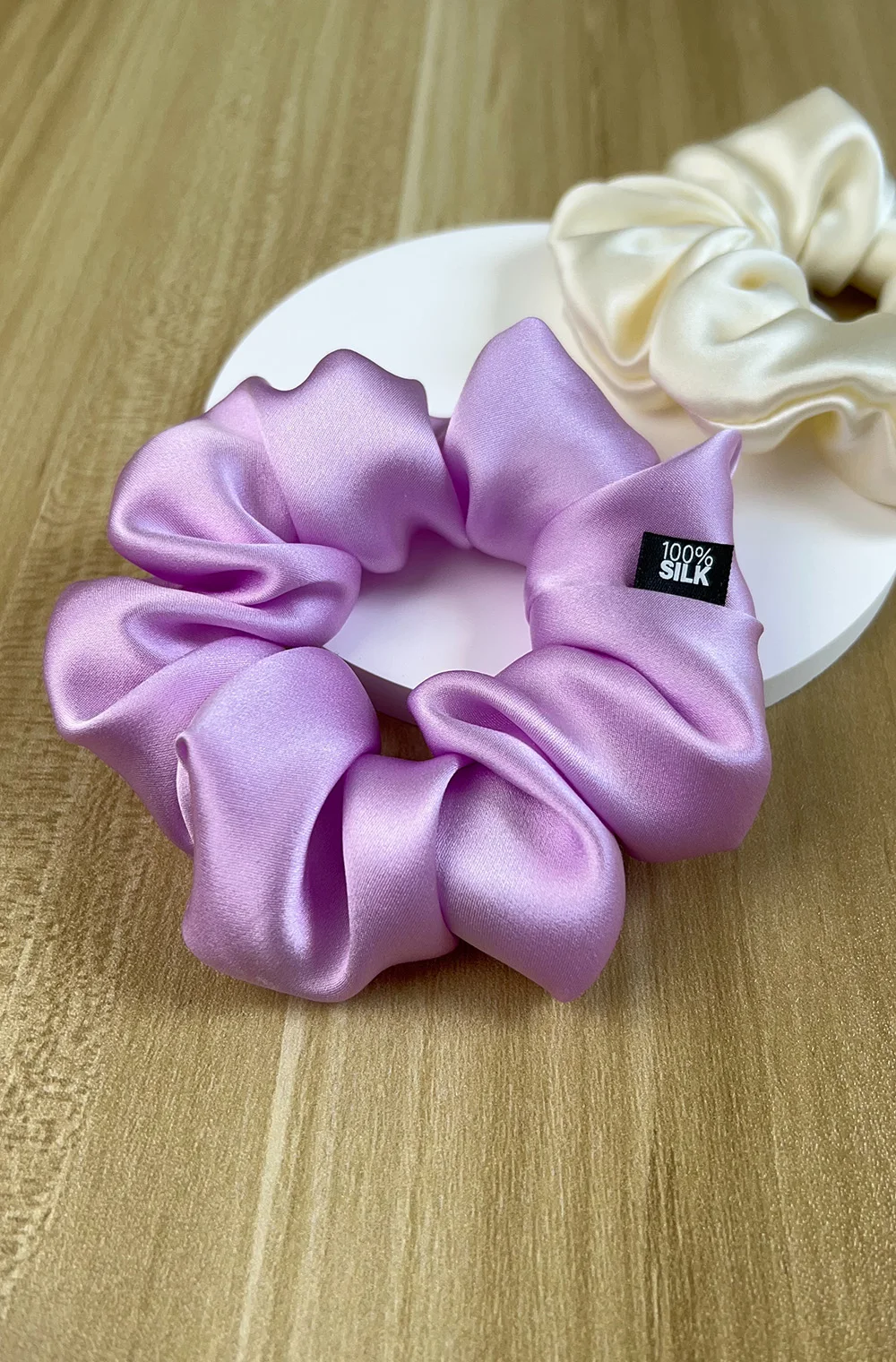 Haargummis aus 100 % Maulbeerseide, elastisches Gummiband, Haargummis, große große Gummiseile, Pferdeschwanzhalter für Frauen und Mädchen, 19 Momme – Detail 7