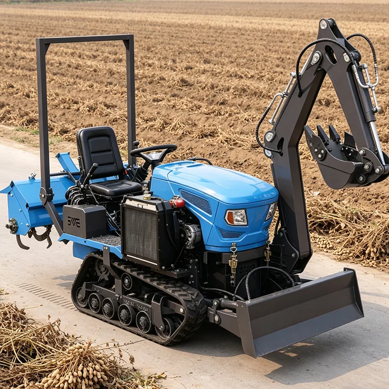 

Customized Crawler Type Agricultural Machinery with Rotary Tiller, Micro Tiller, Middle Cultivator and Ride-On