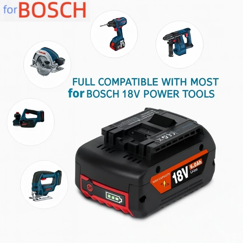

Electric Tool Accessories For Bosch, Dewalt 18V Lithium Battery Replacement, Brand New, Original Factory
