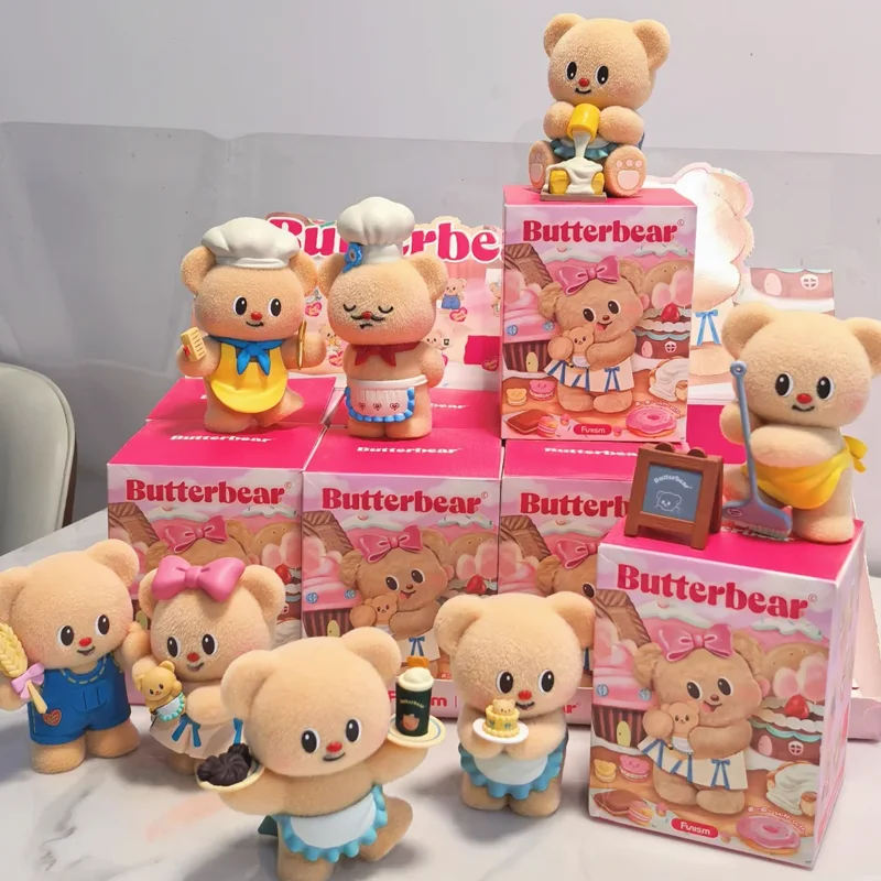 

Playful Butter Bear Blind Box Baking Workshop Series Handmade Desktop Exquisite Ornament Cute Girl Birthday Gift Mystery Box Toy