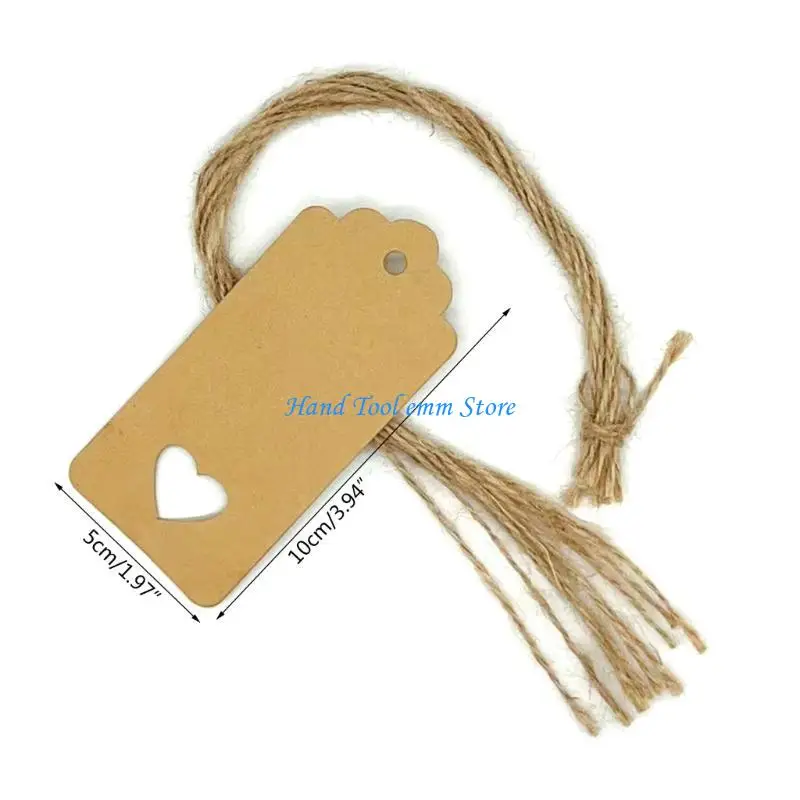 H37F 100 قطعة من ملصقات الهدايا لعيد الميلاد وعيد الشكر وحفلات الزفاف وحفلات استقبال المولود الجديد، ملصق معلق مستطيل قابل