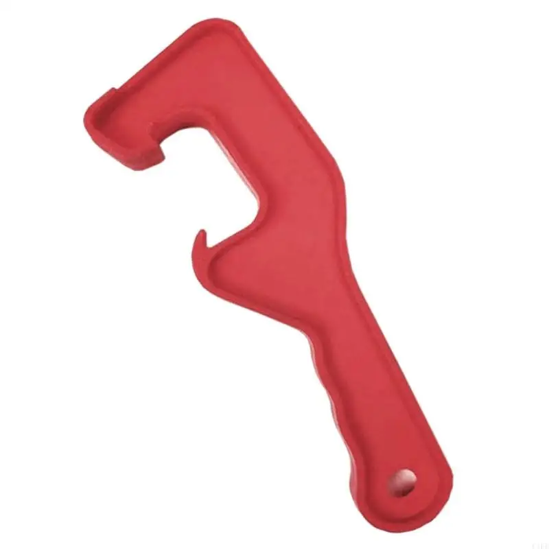 C1FE Bucket Lid Opener Wrench Plastik Dapat Tutup Penghilang Alat Pail Barrel Lid Lifter Panjang Pembukaan 20.5cm/8.1in lama