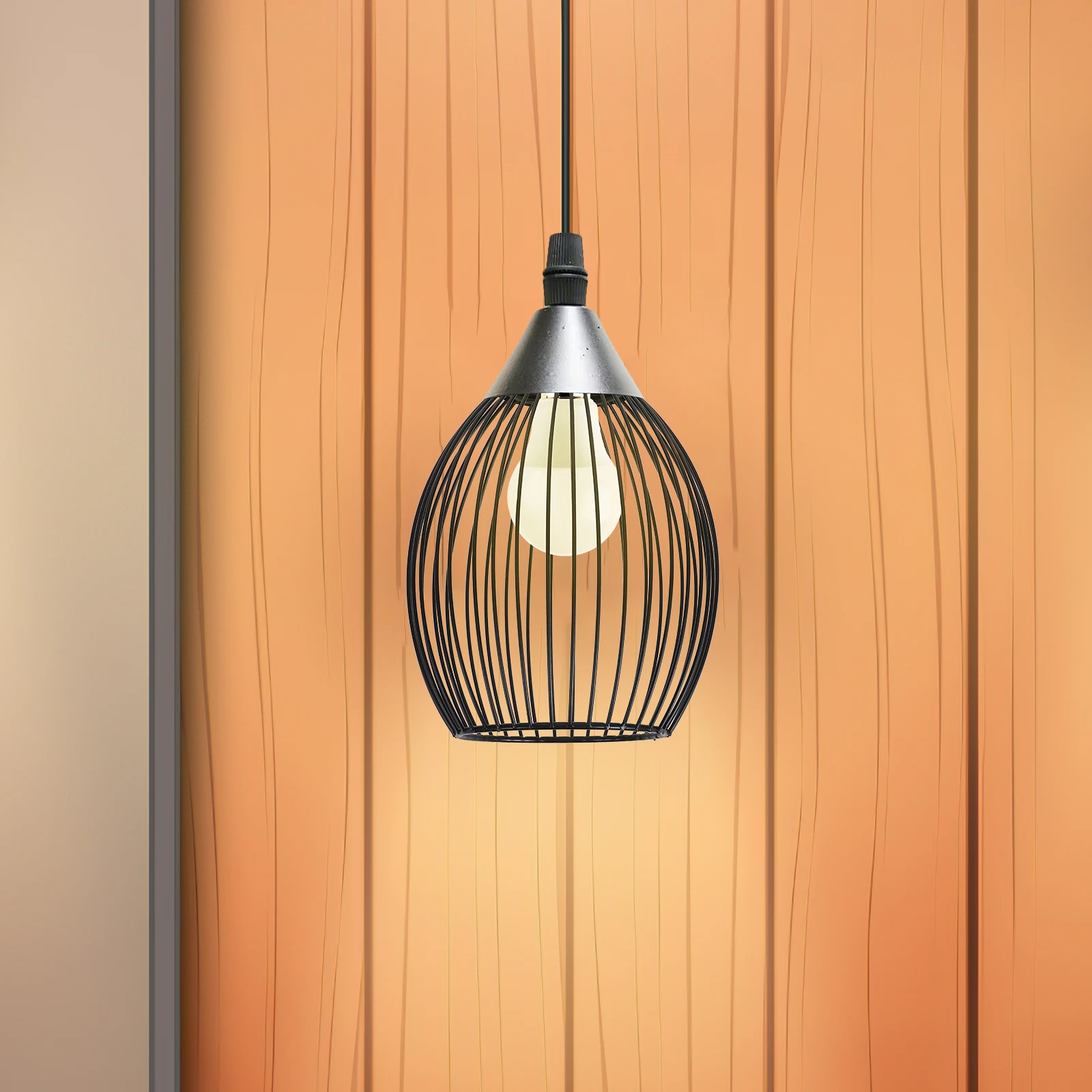 

Retro Iron Black Metal Chandelier Lamp Shades Light Covers Decorative Pendant Shade Chandelier Lamps Shades Dining Area