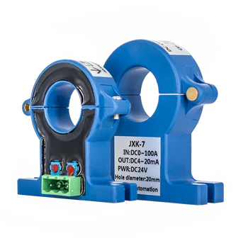 38mm hole Hall current transmitter signal isolator open loop split 50A 100A 4-20mA 0-10V DC current transducer sensor 300A