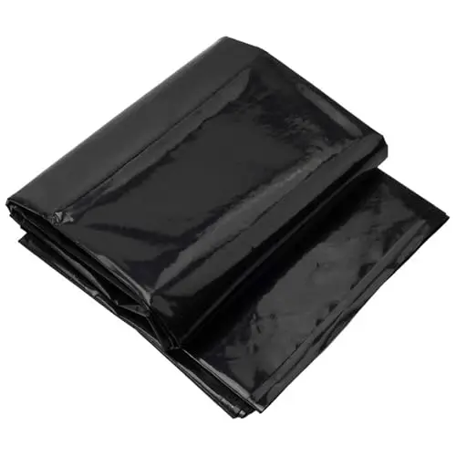 Heavy Duty Pond Liner - Black Plastic Sheeting for Garden,DIY Pond,Yard,Construction,Builders Work - Waterproof Fish